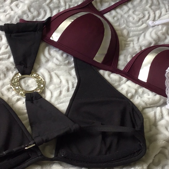 Lot of 3 Bikini Tops Victorias Secret & DOLL Swimwear Small - Picture 6 of 14